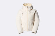 Abrigo The North Face Mountain Range Down Hooded Jacket blanco para mujer